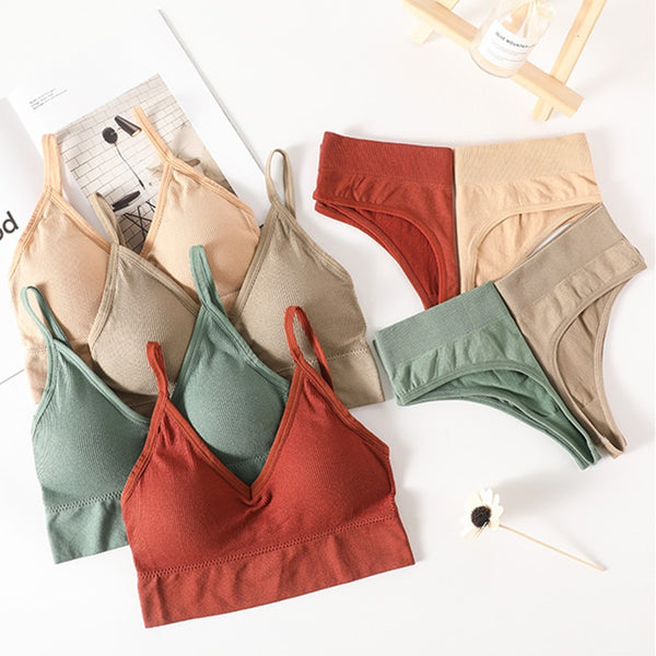 Push Up Sports Bra Set