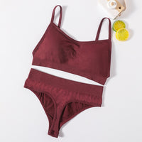 Push Up Sports Bra Set