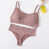 Push Up Sports Bra Set
