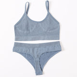 Push Up Sports Bra Set