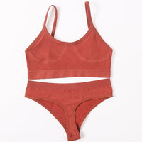 Push Up Sports Bra Set