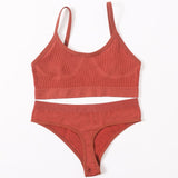 Push Up Sports Bra Set