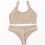 Push Up Sports Bra Set