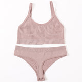 Push Up Sports Bra Set