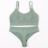 Push Up Sports Bra Set